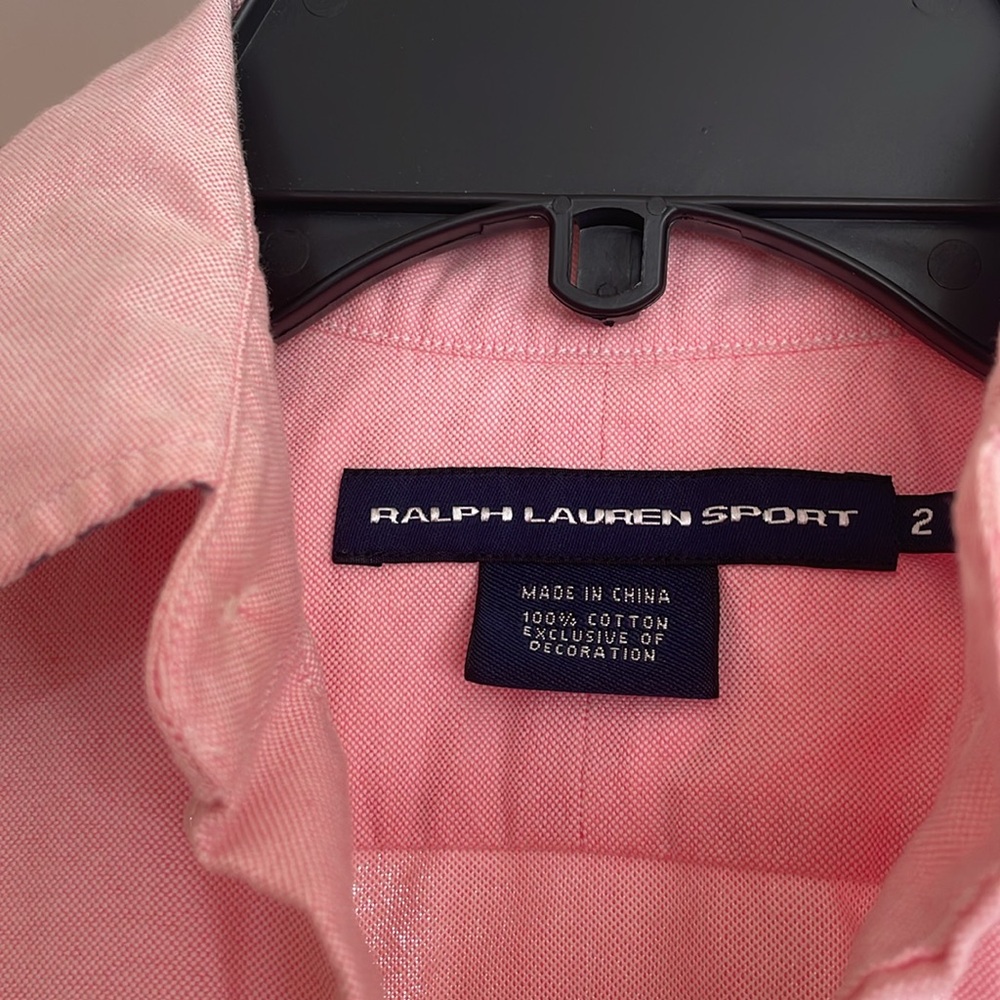 Ralph Lauren Pink Button Down Shirt Classic Oxford - Picture 2 of 3